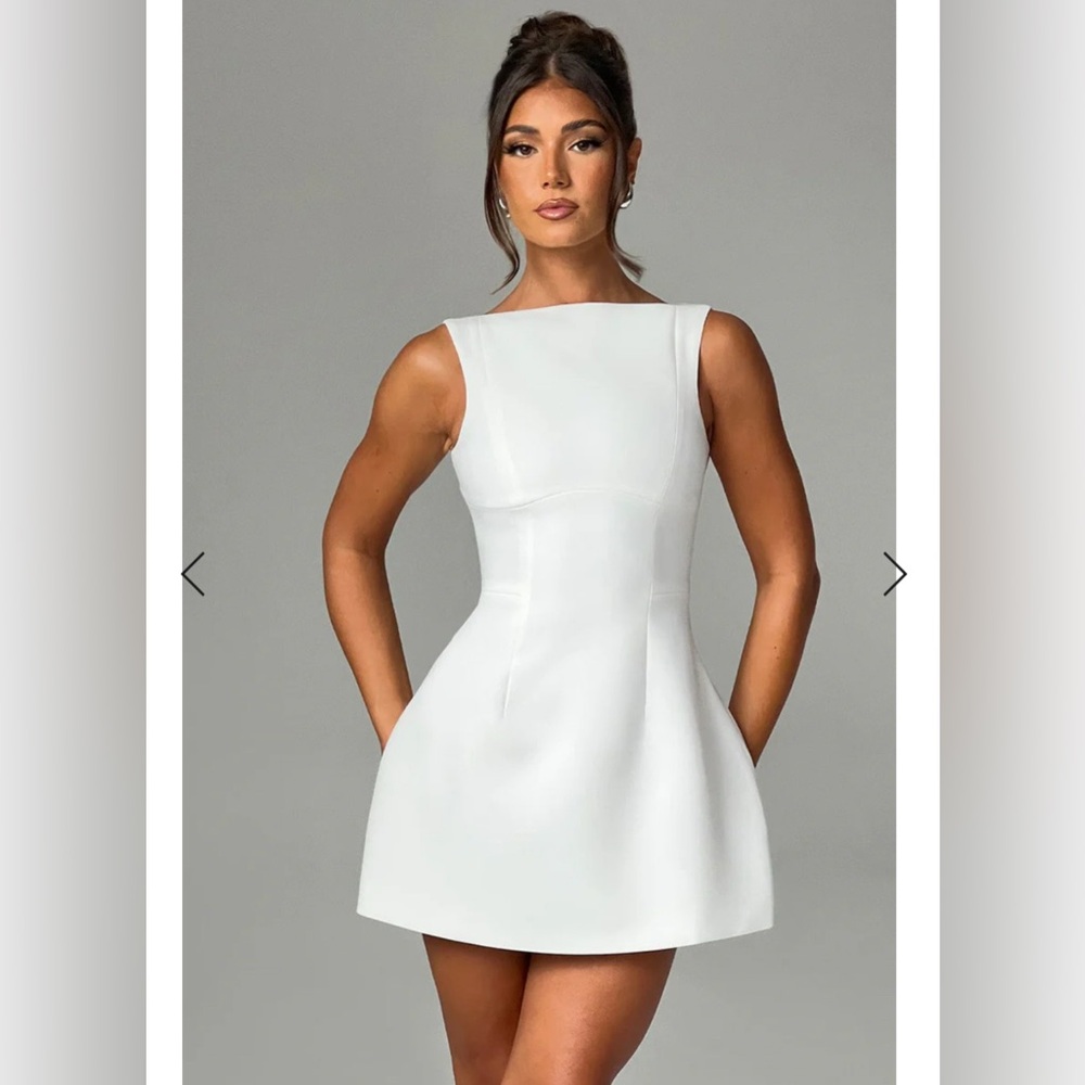 Babyboo Alana Mini Dress in Ivory